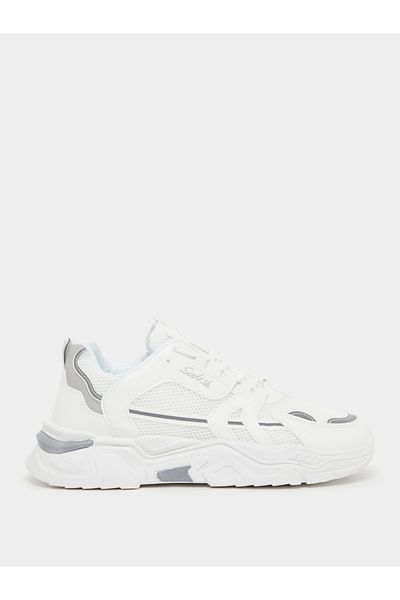 Styli Chunky Sole Color Block Lace Up Sneakers
