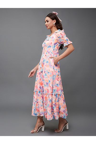 Styli Sea Of Heartbreak Printed Maxi Dress Multicolored-Base-Sky Blue