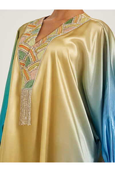Maxim Creation By Styli Embroidered Detail Ombre Jalabiya