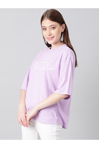 Kotty By Styli Slogan Print Short Sleeve Oversized T-Shirt