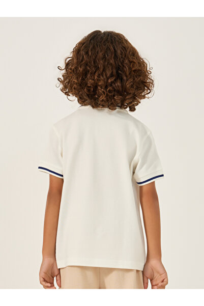 Styli Slogan Print Regular Fit Polo Neck T-Shirt