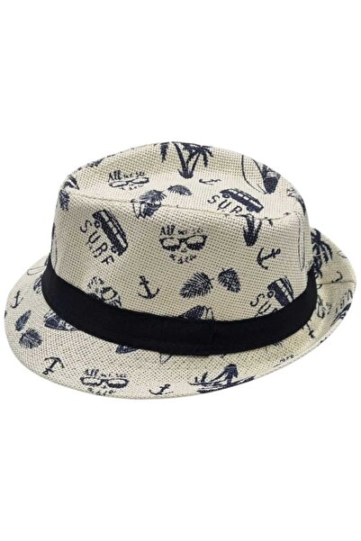 Trenderrs Unisex Children 8 12 Years Straw Fedora Hat