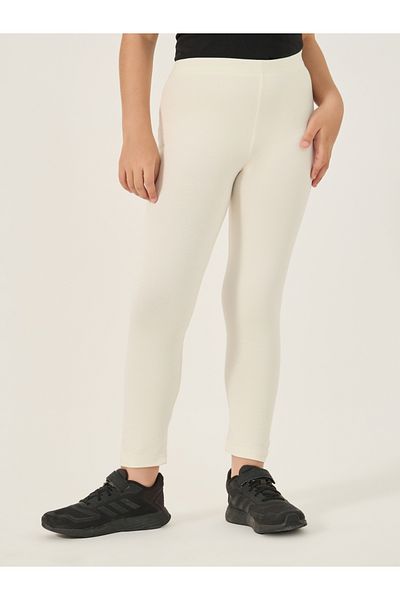 Styli Solid Elastic Waistband Leggings