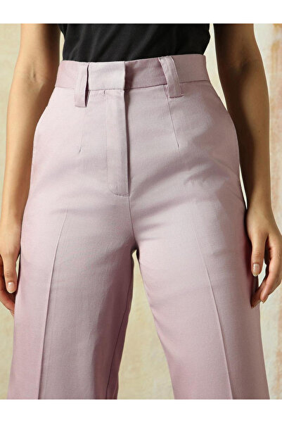 High Star By Styli Solid High Rise Wide Leg Trousers