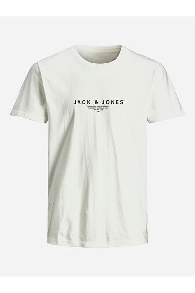Jack & Jones Slogan Print Crew Neck T-Shirt