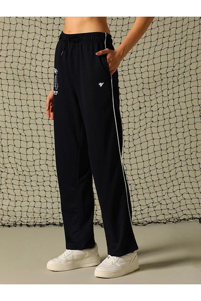 Hubberholme By Styli Graphic Print Pants with Contrast Detail