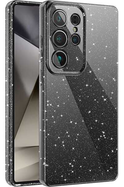 Rivor Samsung Galaxy S25 Ultra Kılıf 3D Kamera Korumalı Simli Işıltılı Renkli...