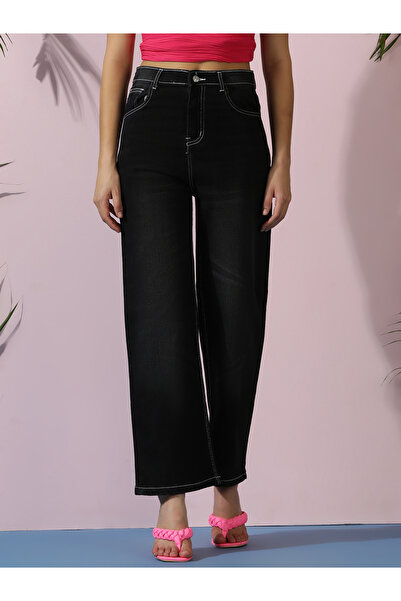 Kotty By Styli High Rise Straight Fit Ankle Length Jeans