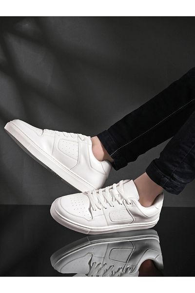 Styli Platform Sole Lace Up Court Sneakers