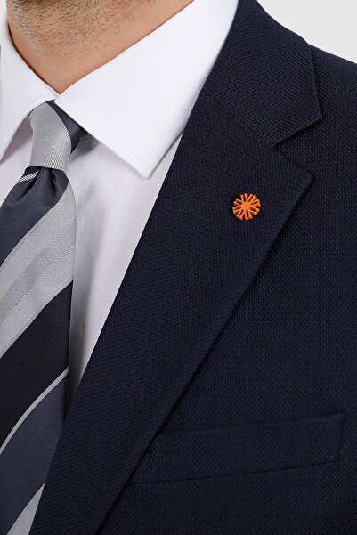 Uki LACİVERT Mono Yaka Klasik Takım Elbise