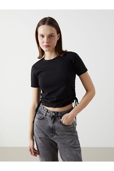 LC Waikiki Tricou de damă cu decolteu rotund de sezon nou - S5GR83Z8