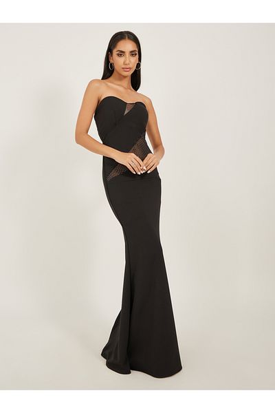 Styli Plain Off Shoulder Mermaid Maxi Dress