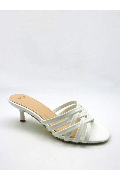 Styli Criss Cross Open Toe Stiletto Heel Sandals