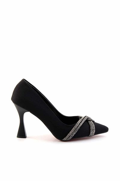 Bambi Pantofi clasici cu toc pentru femei negru mat K 01038005038