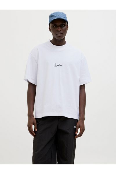 Jack & Jones Slogan Print Crew Neck T-Shirt