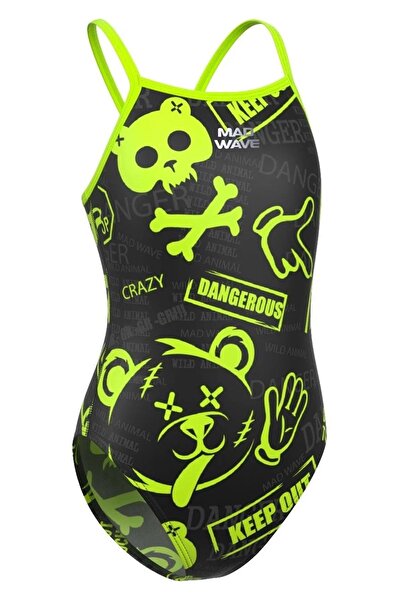 Mad Wave Κοριτσίστικο μαγιό antichlor Nera Junior PBT - Πράσινο - XXL/14-15 ΕΤΩΝ