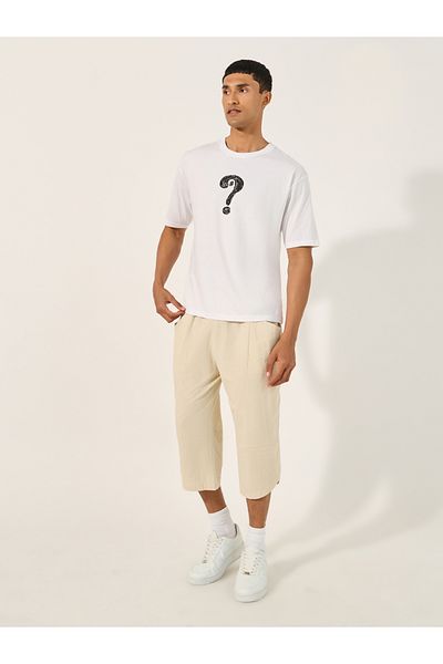 Styli Cotton Linen Woven Pant with Drawstring