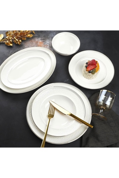 Kosova Çırağan Home New Bone China 6 Kişilik 26 Parça Yemek Takımı