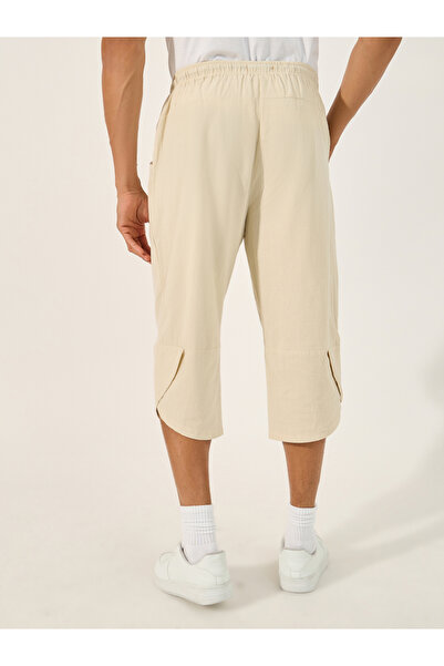 Styli Cotton Linen Woven Pant with Drawstring