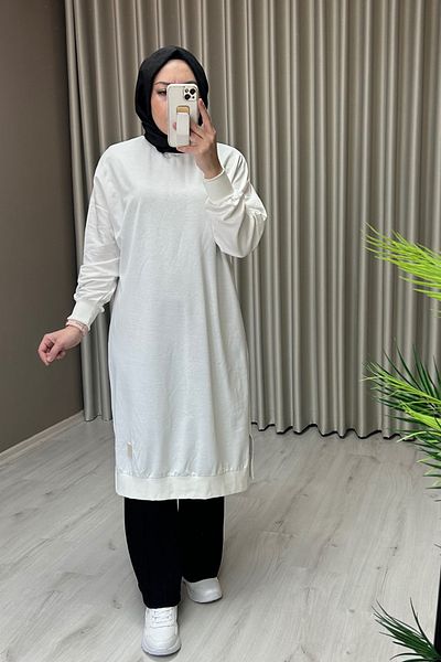 Soul Two Thread Cotton Fabric Basic Long Tunic