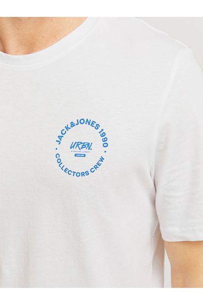 Jack & Jones Slogan Print Crew Neck T-Shirt