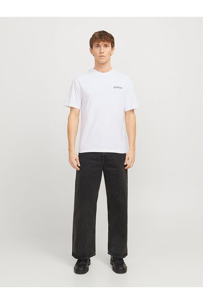 Jack & Jones Slogan Print Crew Neck T-Shirt