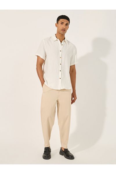 Styli Plain Short Sleeves Relaxed Fit Shirt
