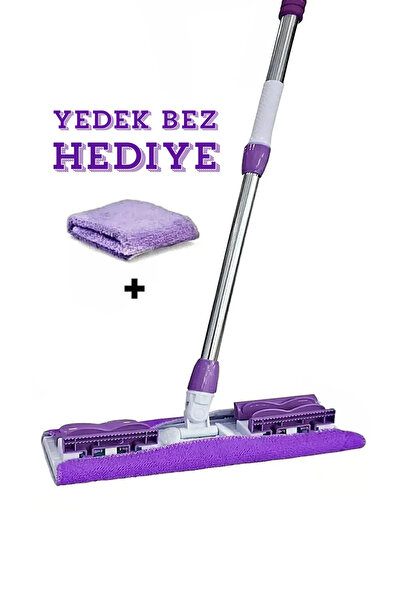 Genel Markalar Yedek Bezli Mor Mandallı Tüm Bezlere Uyumlu Çok Amaçlı Yer Duv...