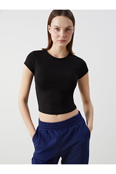 LC Waikiki RMZ GİYİM FARKIYA Zero Roba Yaka Crop للسيدات