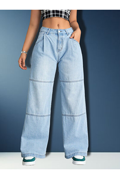 Kotty By Styli Mid Rise Straight Fit Jeans