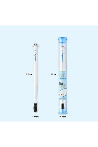 synshop Cinnamoroll Sanrio Toothbrush with Soft Tip There Is a Hanging Apparatus in a Storage Box as a Gift