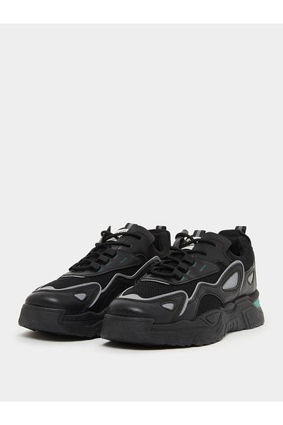 Styli Chunky Sole Color Block Lace Up Sneakers