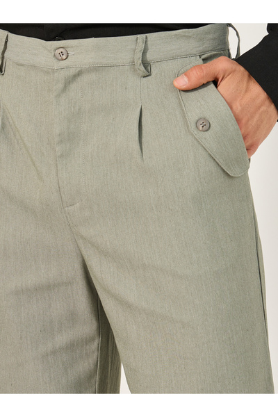 Styli Mid Rise Tapered Fit Trousers
