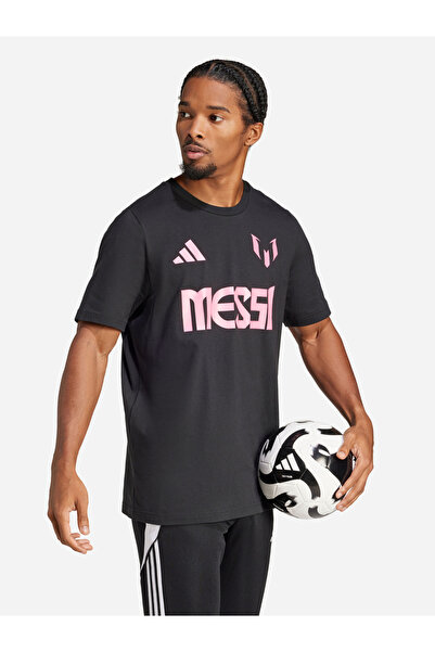 adidas تي شيرت مطبوع عليه اسم ورقم ميسي