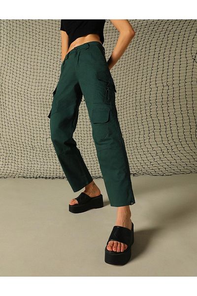 Hubberholme By Styli Solid Mid Rise Pants with Belt Loops