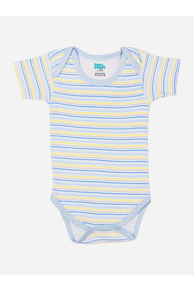Babies Basic By Styli مجموعة من 3 قطع - رومبر مطبوع برقبة دائرية