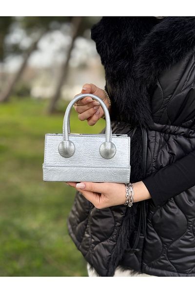 DEV 3 ADAM Silver Box Model Hand Shoulder and Cross Stylish Elegant Women's Bag