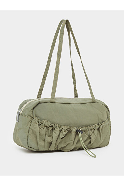 Styli حقيبة كتف بحزامين مع طيات أمامية