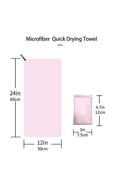 Choice 30x60cm Pink Mutao Microfiber Marine Animal Beach Towel Absorbent Quick Dry Soft Yoga Swimming Resor