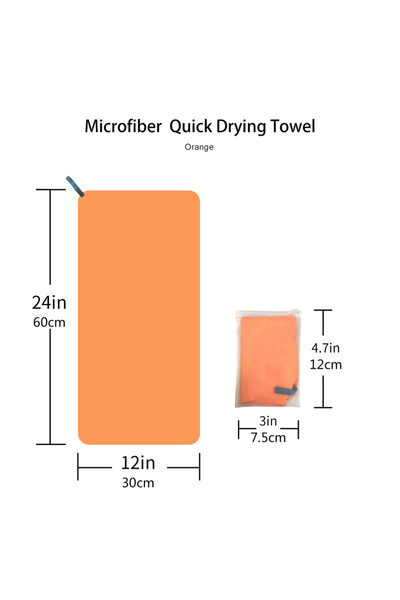 Choice 30x60cm Orange MUTAO Microfiber Marine Animal Beach Towel Absorbent Quick dry Soft Yoga Swimming Res