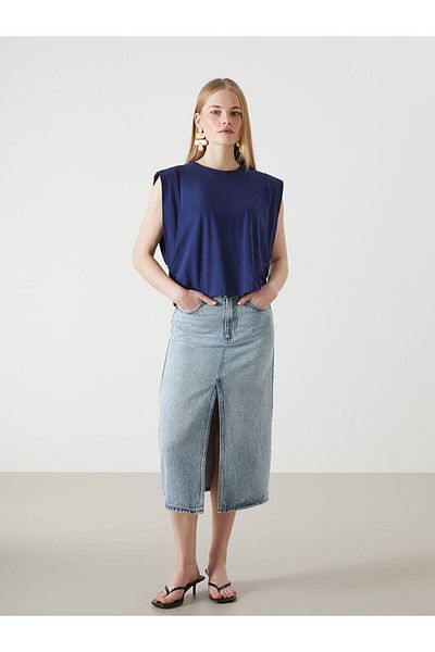 LC Waikiki Tricou de damă cu decolteu rotund de sezon nou - S5I274Z8