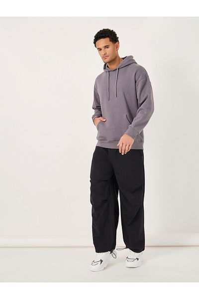 Styli Parachute Oversized Joggers with Knee Pintuck Detail