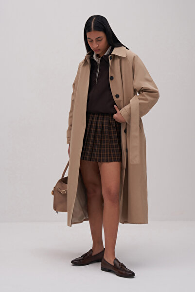 Mathilda Store Kadın Bej Liora Maxi Trençkot
