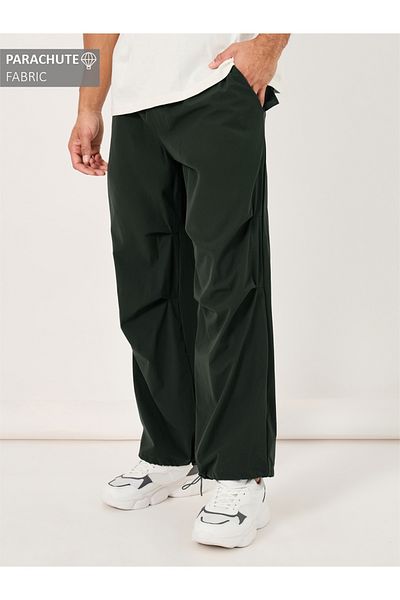 Styli Parachute Oversized Joggers with Knee Pintuck Detail