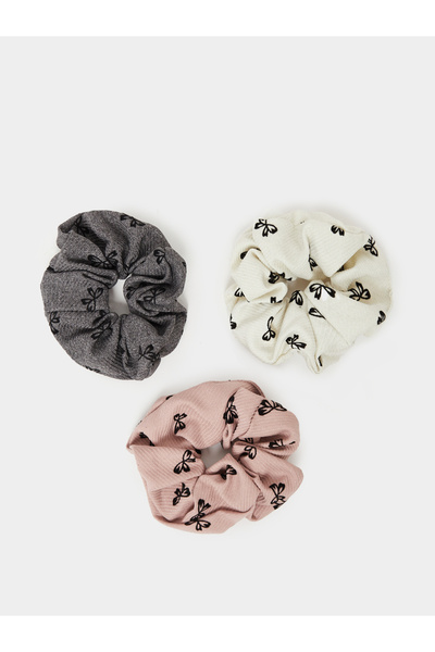 Styli مجموعة من 3 - ربطات شعر مطبوعة بفيونكة