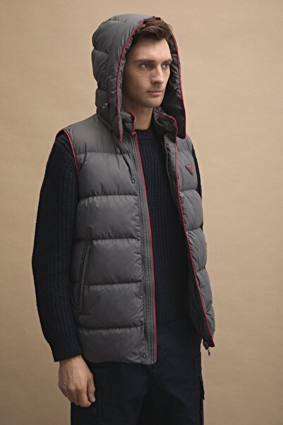 AJ 81 Erkek Basic Şişme Yelek Gri