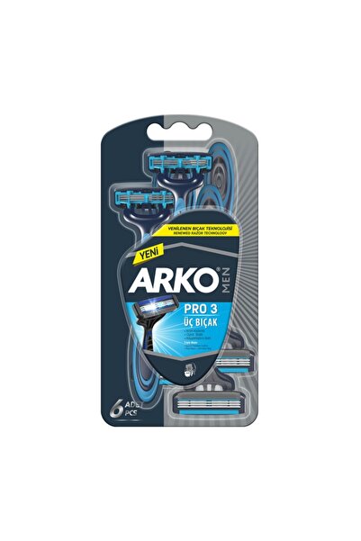 Arko Nem Arko Men Tıraş Bıçağı Pro 3 6'lı