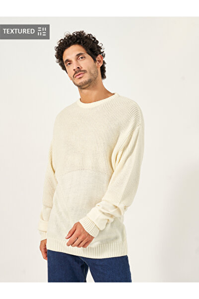 Styli سترة مريحة ذات رقبة دائرية وملمس سادة