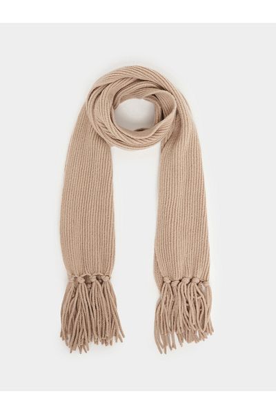 Styli Knitted Scarf with Tassel Edge