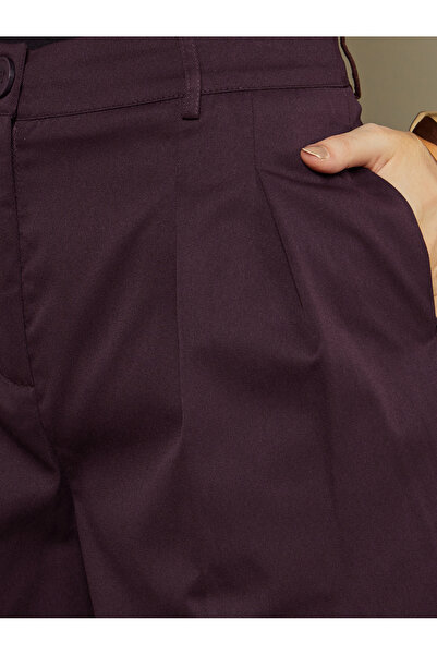 Styli High Rise Wide Leg Pants with Belt Loop Detail